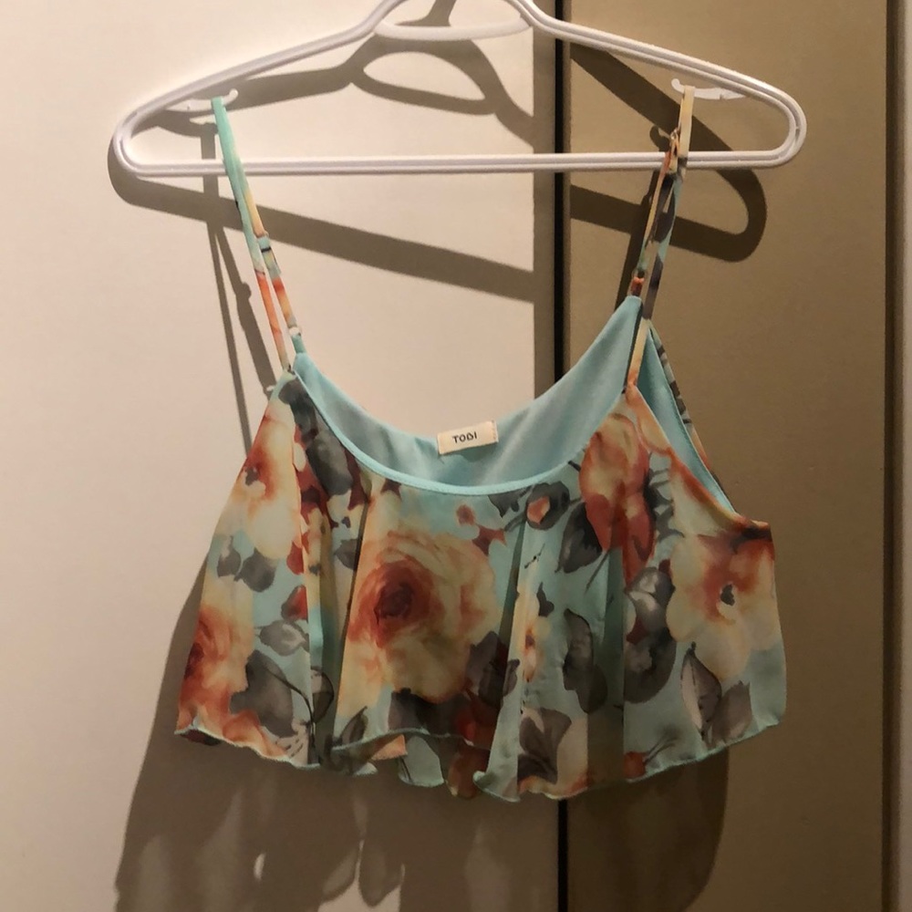Floral crop top